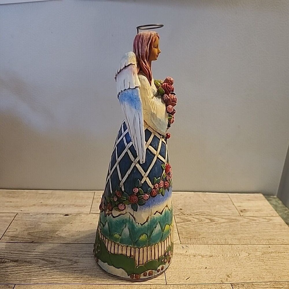 Jim Shore Angel Guardian of The Garden and Flowers Heartwood Creek Collection 9" - Picture 7 of 12